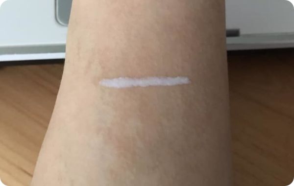 オリシキを塗ったところ